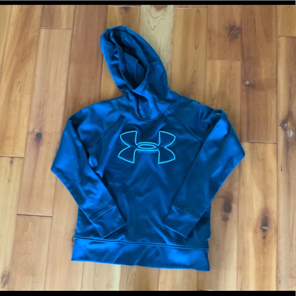 Under Armour blue green hoodie shirt S NWOT